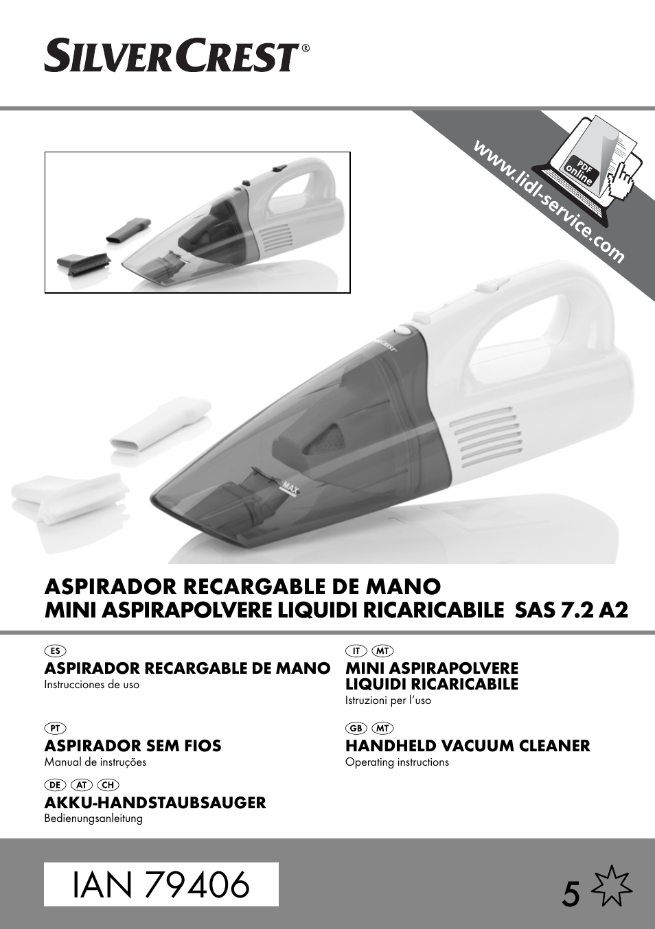 Silvercrest SAS 7.2 A2 User Manual | 43 pages