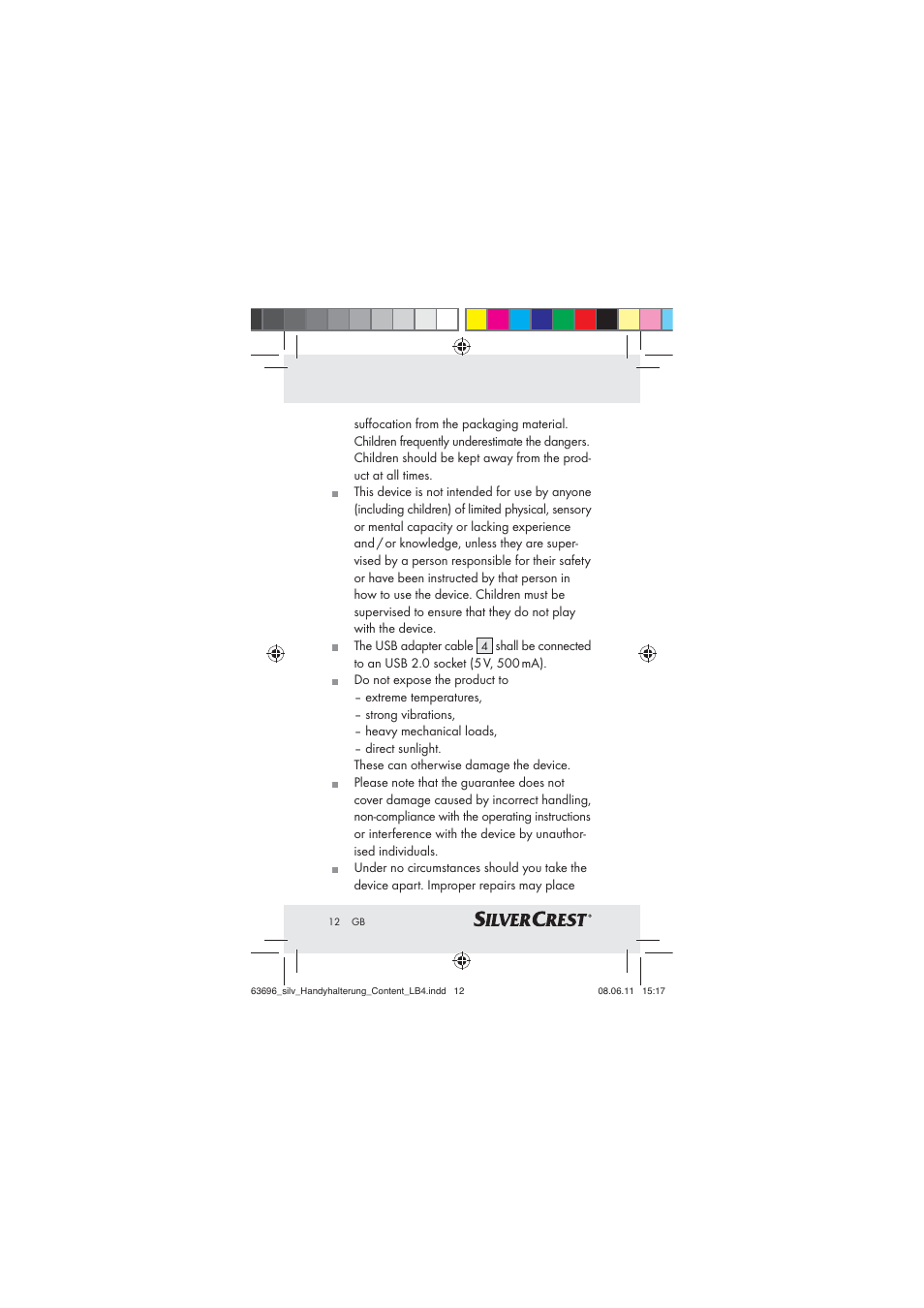 Silvercrest Z30833 A / Z30833B User Manual | Page 10 / 85