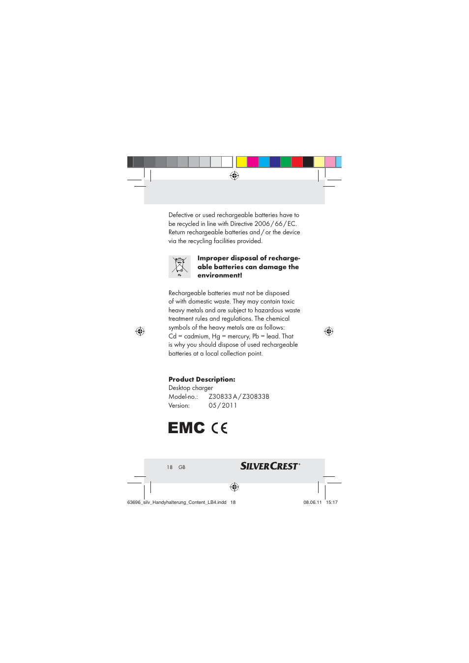 Silvercrest Z30833 A / Z30833B User Manual | Page 16 / 85