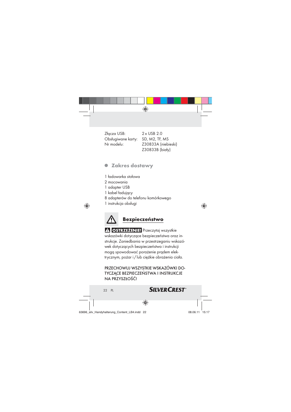 Silvercrest Z30833 A / Z30833B User Manual | Page 20 / 85