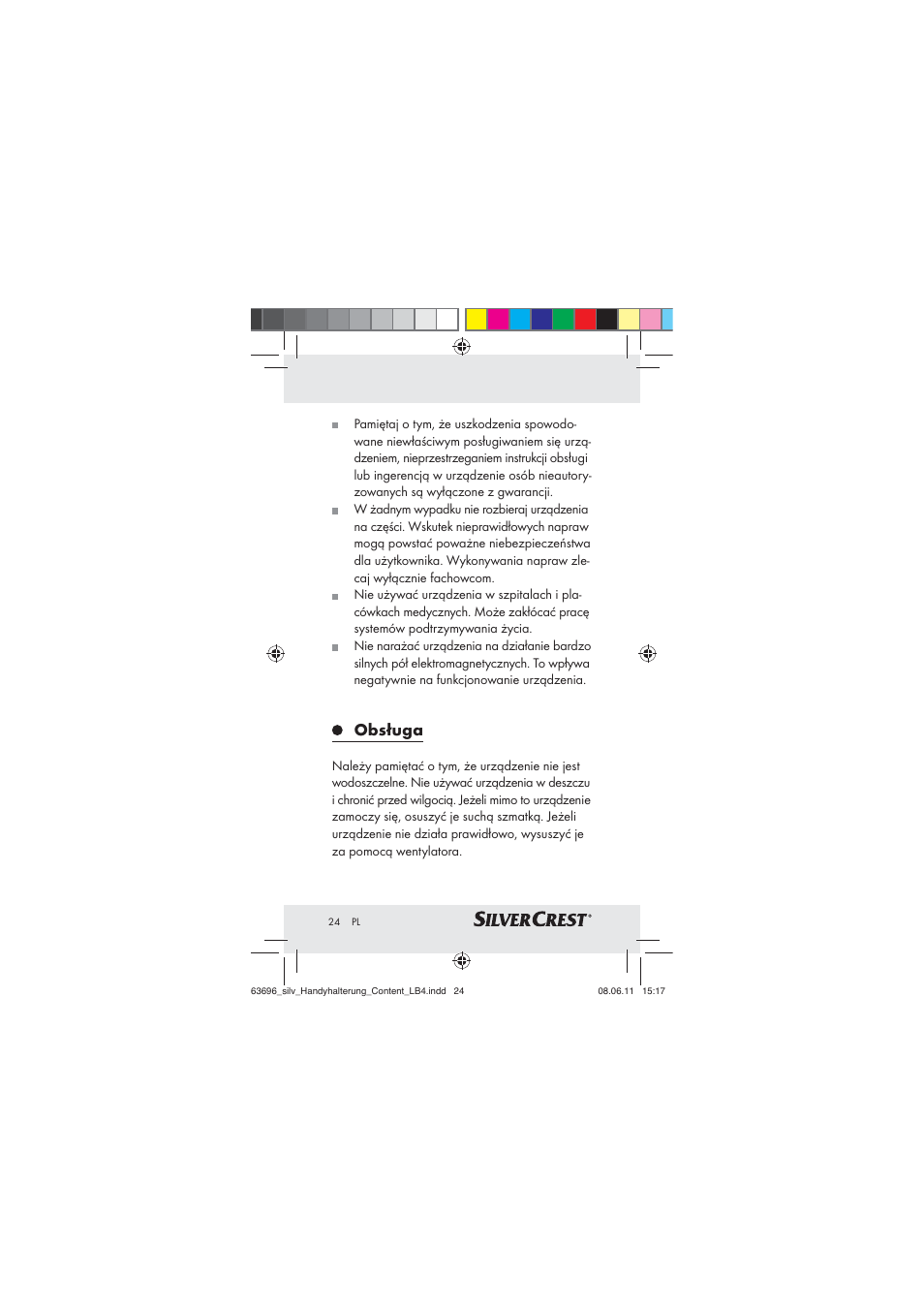 Obsługa | Silvercrest Z30833 A / Z30833B User Manual | Page 22 / 85