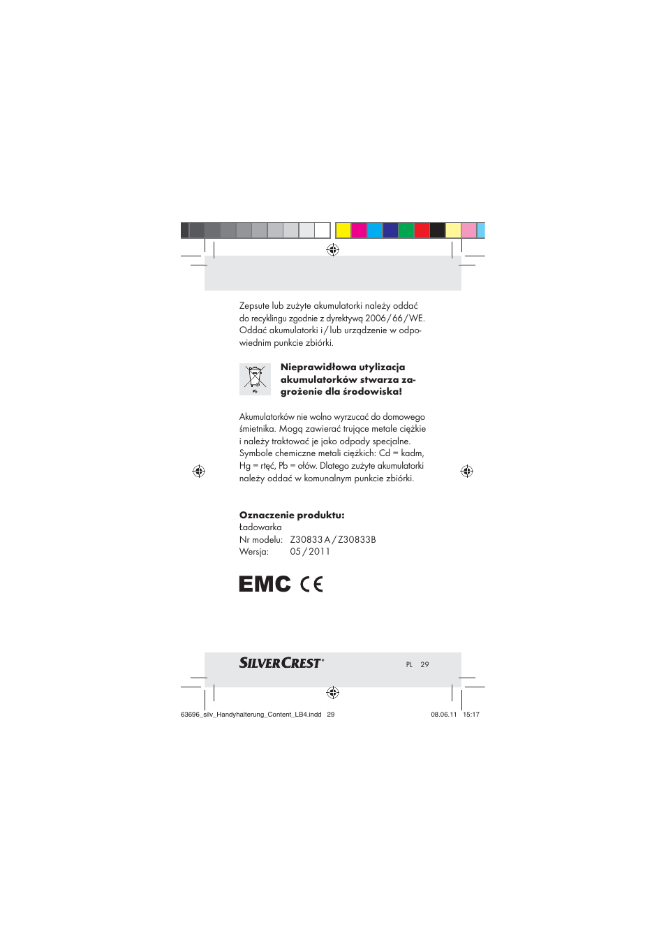 Silvercrest Z30833 A / Z30833B User Manual | Page 27 / 85