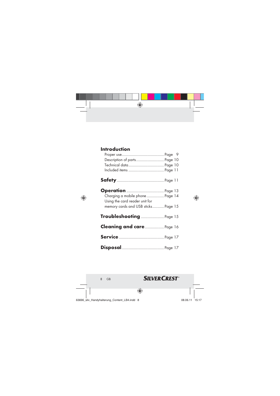 Silvercrest Z30833 A / Z30833B User Manual | Page 6 / 85