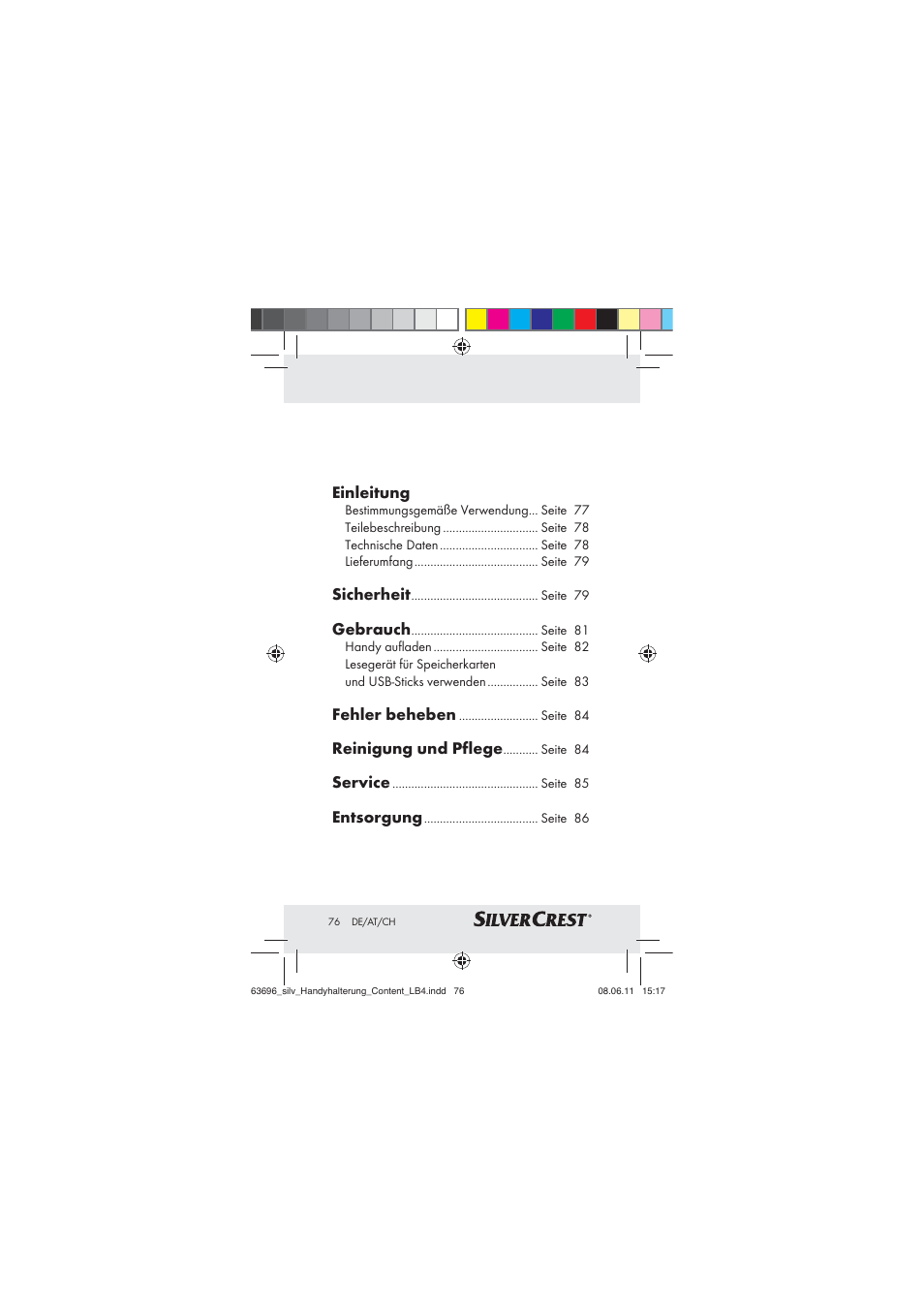 Silvercrest Z30833 A / Z30833B User Manual | Page 74 / 85