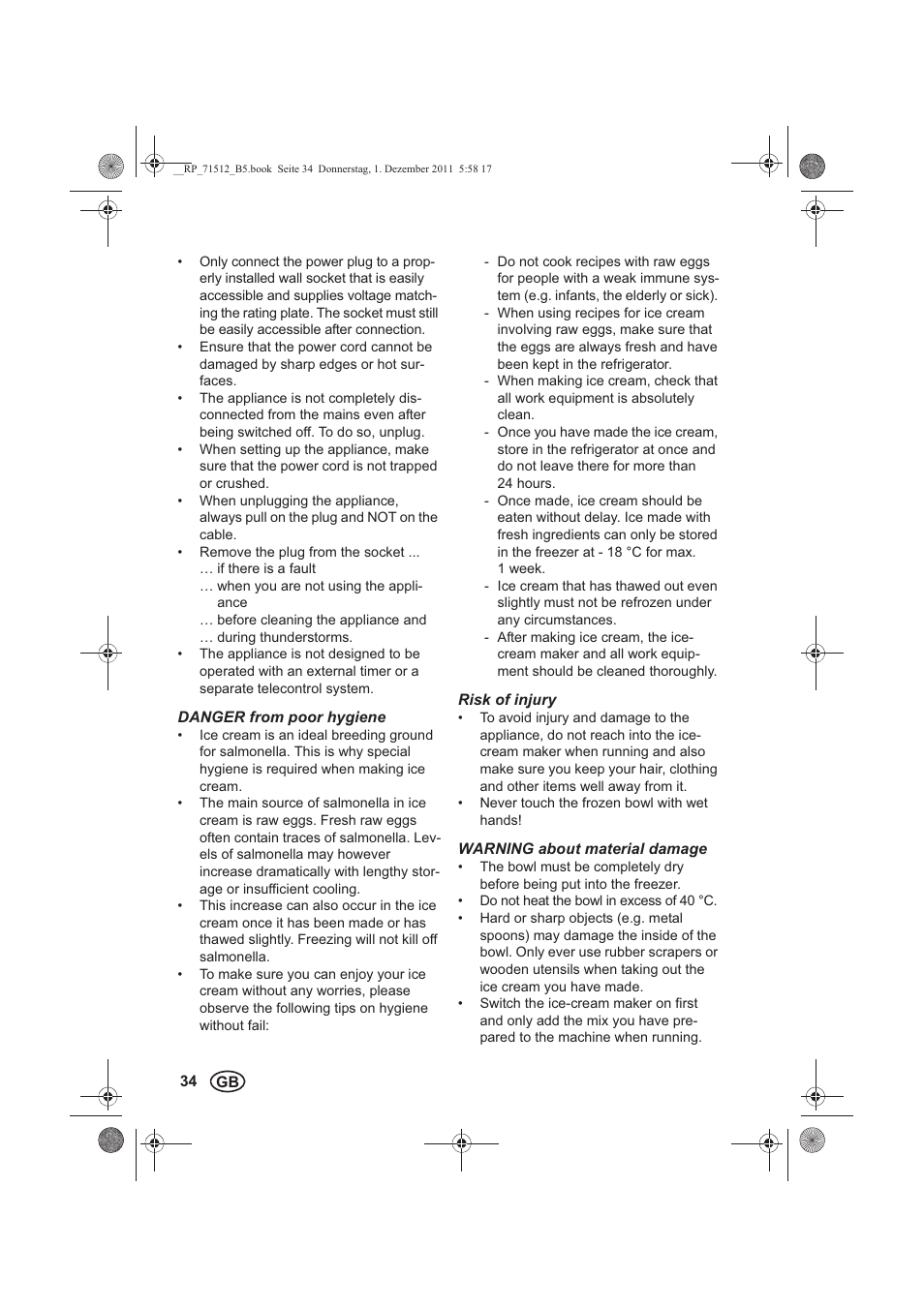 Silvercrest SECM 12 A1 User Manual | Page 36 / 54