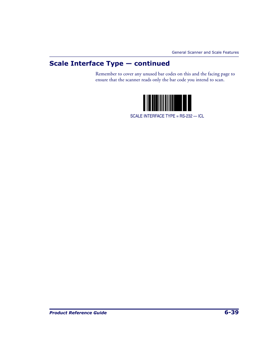 Scale interface type — continued | Datalogic Scanning 9500 User Manual | Page 155 / 460