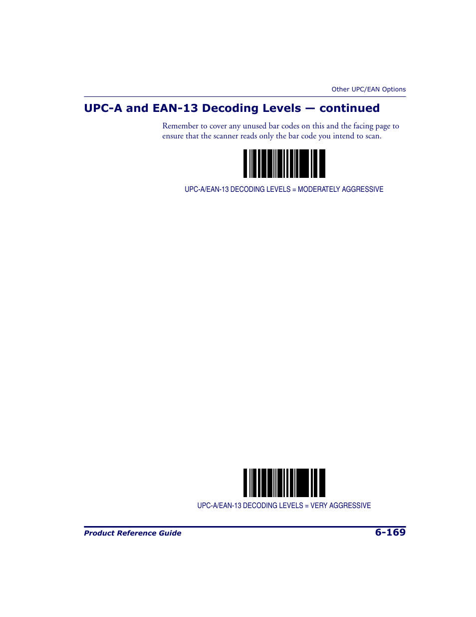 Upc-a and ean-13 decoding levels — continued | Datalogic Scanning 9500 User Manual | Page 285 / 460