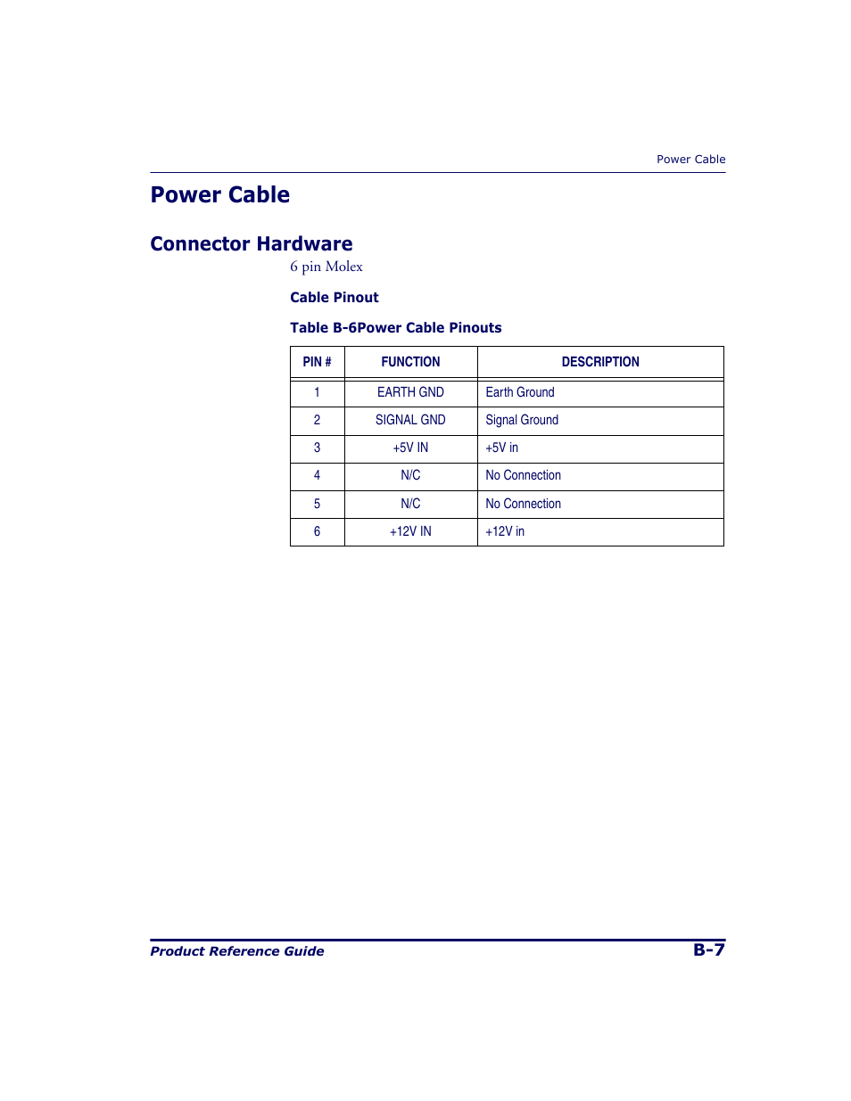 Power cable, Connector hardware | Datalogic Scanning 9500 User Manual | Page 413 / 460