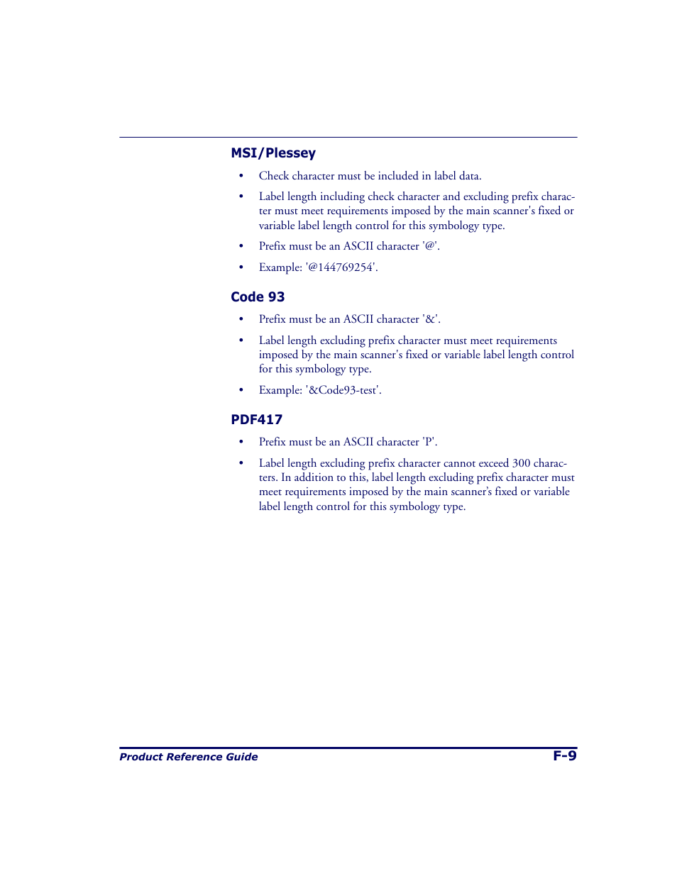 Datalogic Scanning 9500 User Manual | Page 451 / 460