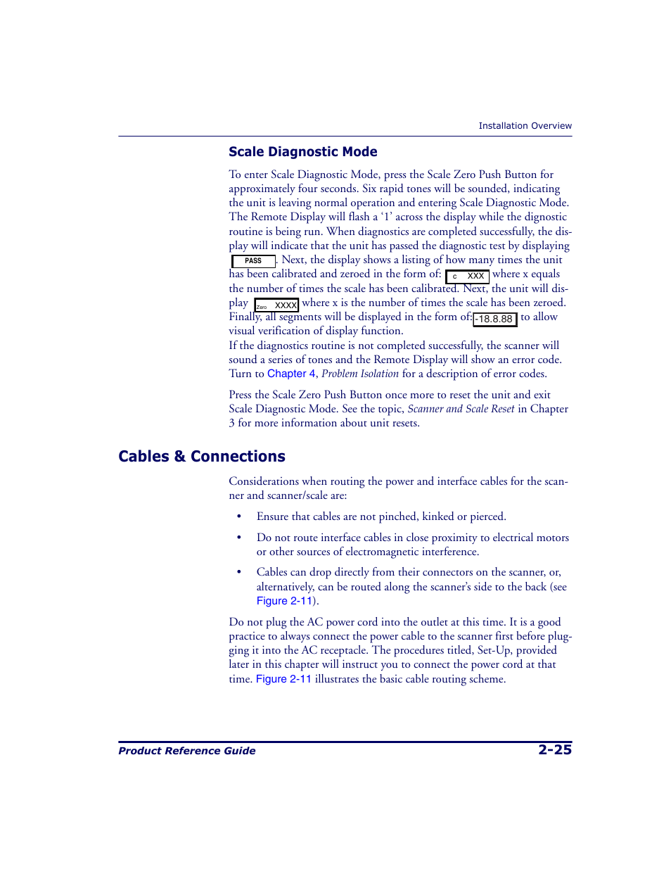 Cables & connections, Cables & connections -25 | Datalogic Scanning 9500 User Manual | Page 53 / 460