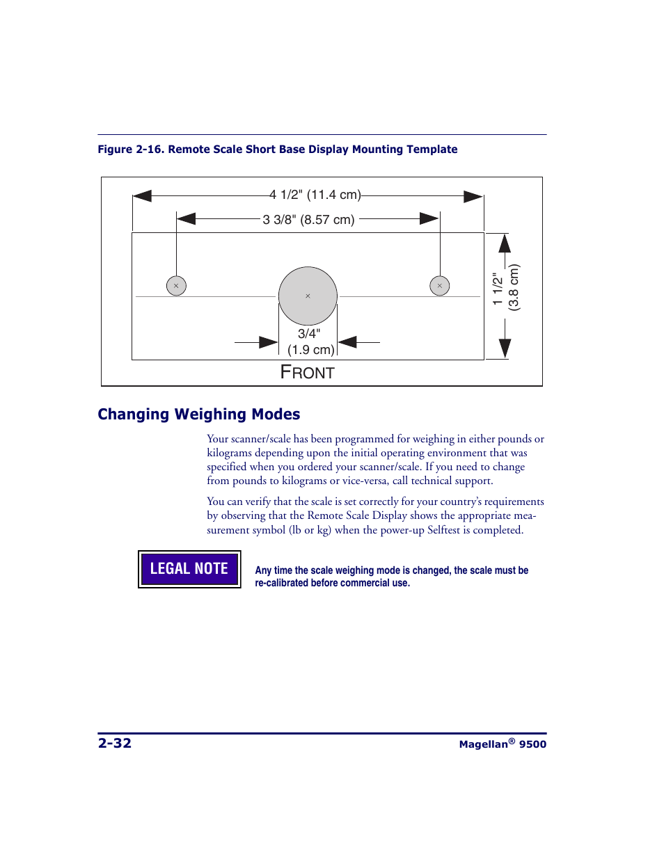 Changing weighing modes, Changing weighing modes -32, Ided in | Figure 2-16 | Datalogic Scanning 9500 User Manual | Page 60 / 460