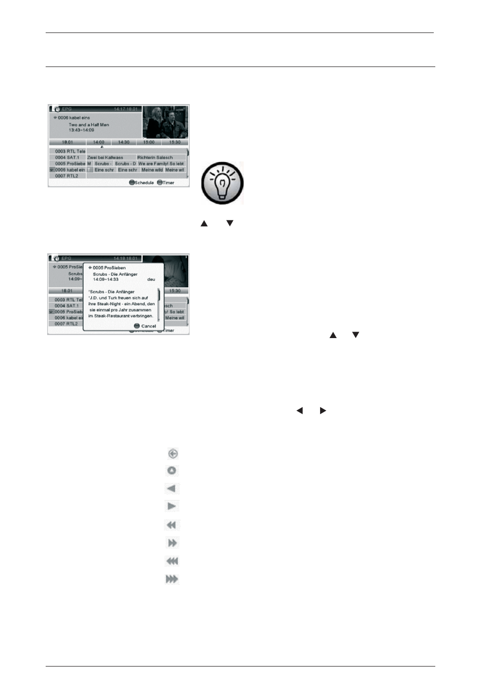 Operation, Epg - electronic program guide | Silvercrest SSR 1080 A1 User Manual | Page 44 / 53