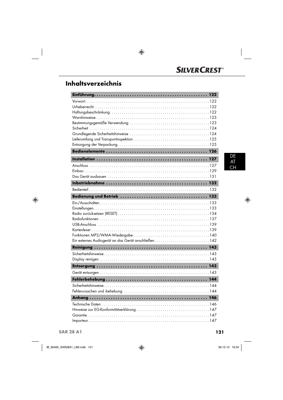 Silvercrest SAR 28 A1 User Manual | Page 125 / 155