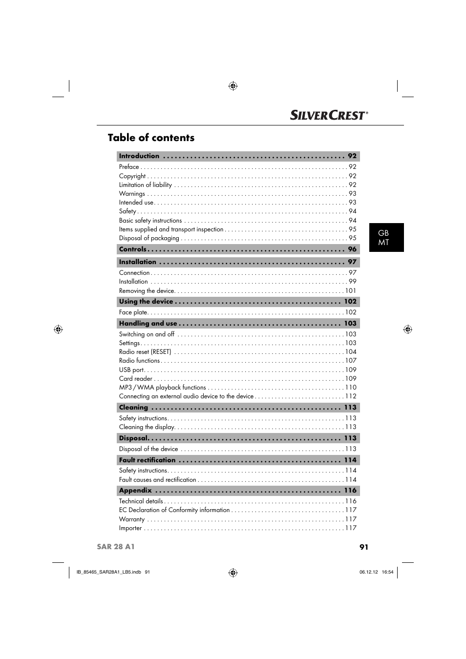 Silvercrest SAR 28 A1 User Manual | Page 95 / 155
