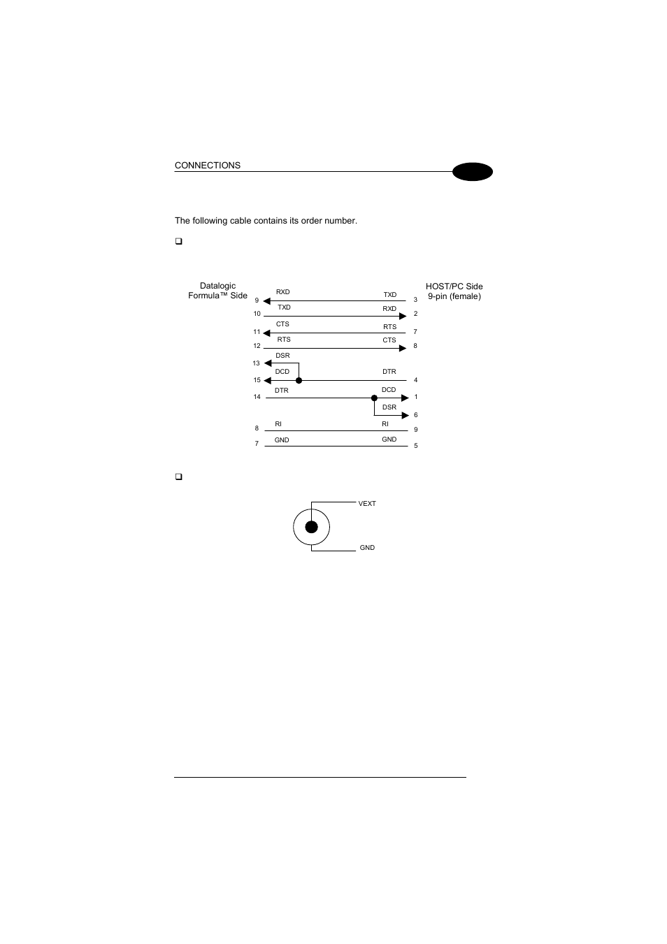 Connection cables, 4 connection cables | Datalogic Scanning Formula User Manual | Page 29 / 72