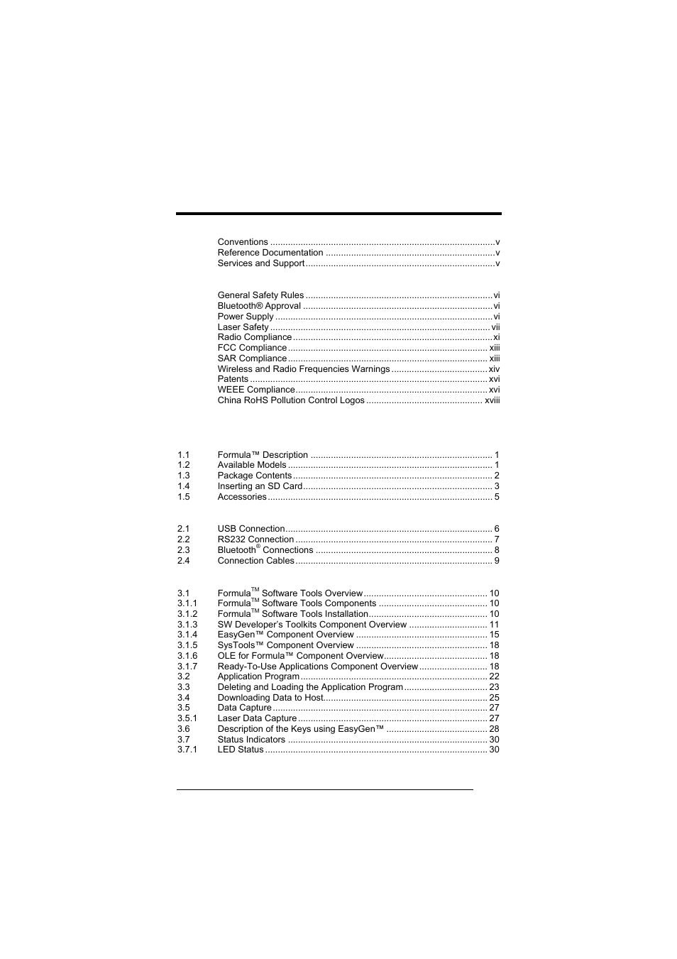 Datalogic Scanning Formula User Manual | Page 3 / 72