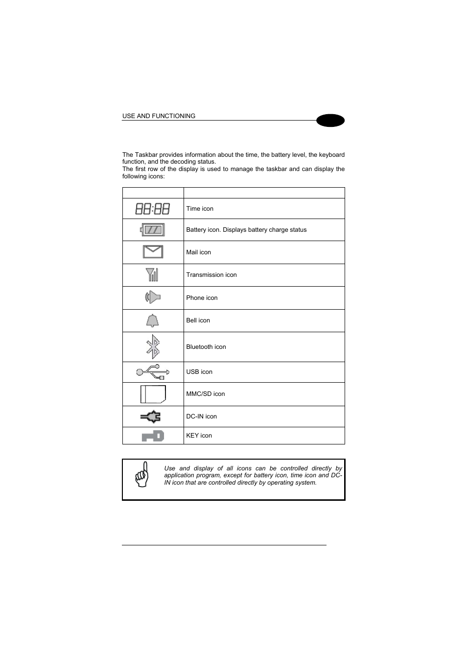 Taskbar, 2 taskbar | Datalogic Scanning Formula User Manual | Page 51 / 72