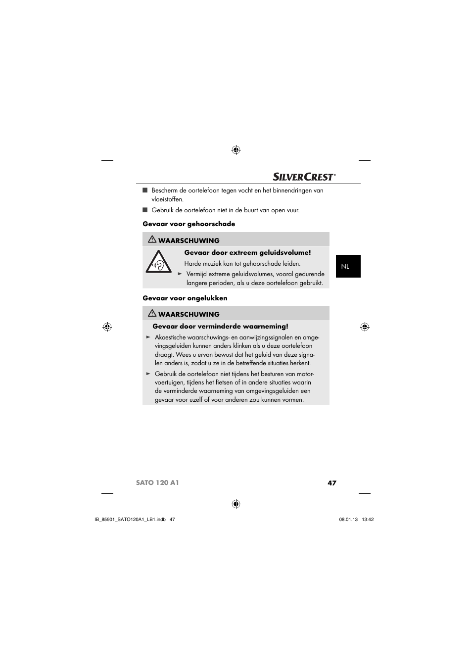Silvercrest SATO 120 A1 User Manual | Page 50 / 73