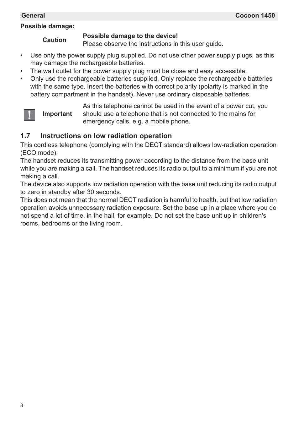Silvercrest COCOON 1450 User Manual | Page 10 / 49