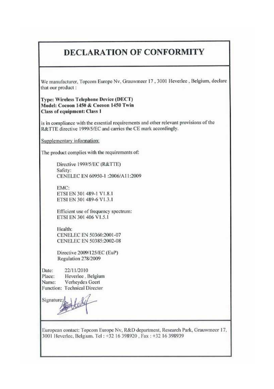 Silvercrest COCOON 1450 User Manual | Page 46 / 49