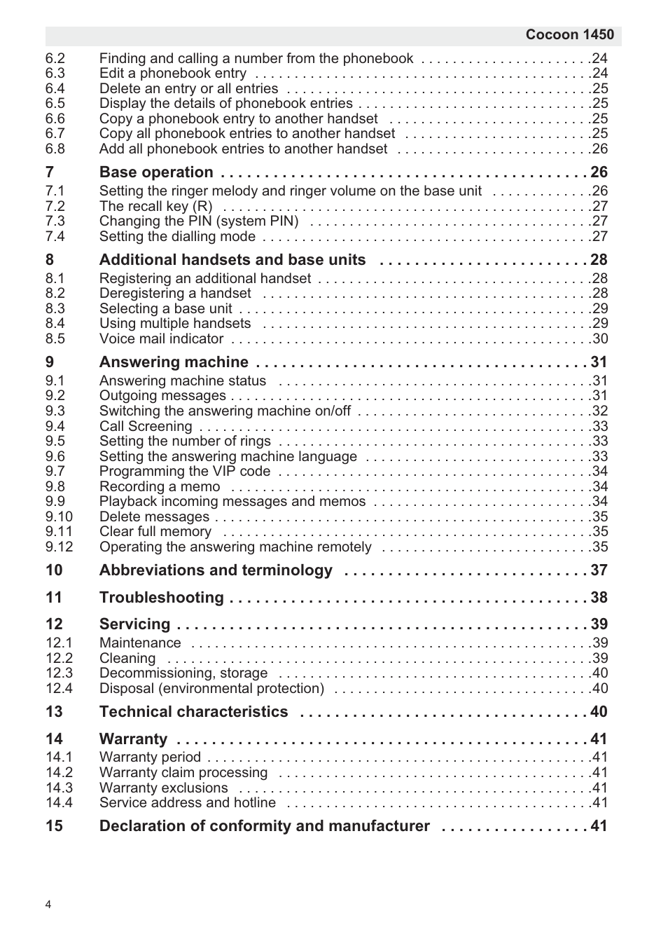 Silvercrest COCOON 1450 User Manual | Page 6 / 49