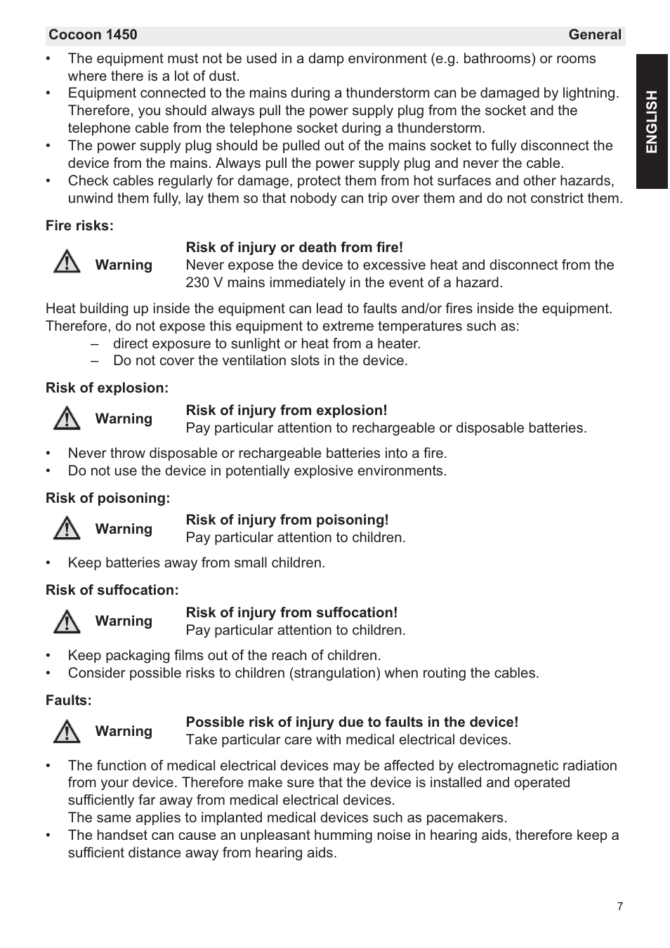 Silvercrest COCOON 1450 User Manual | Page 9 / 49