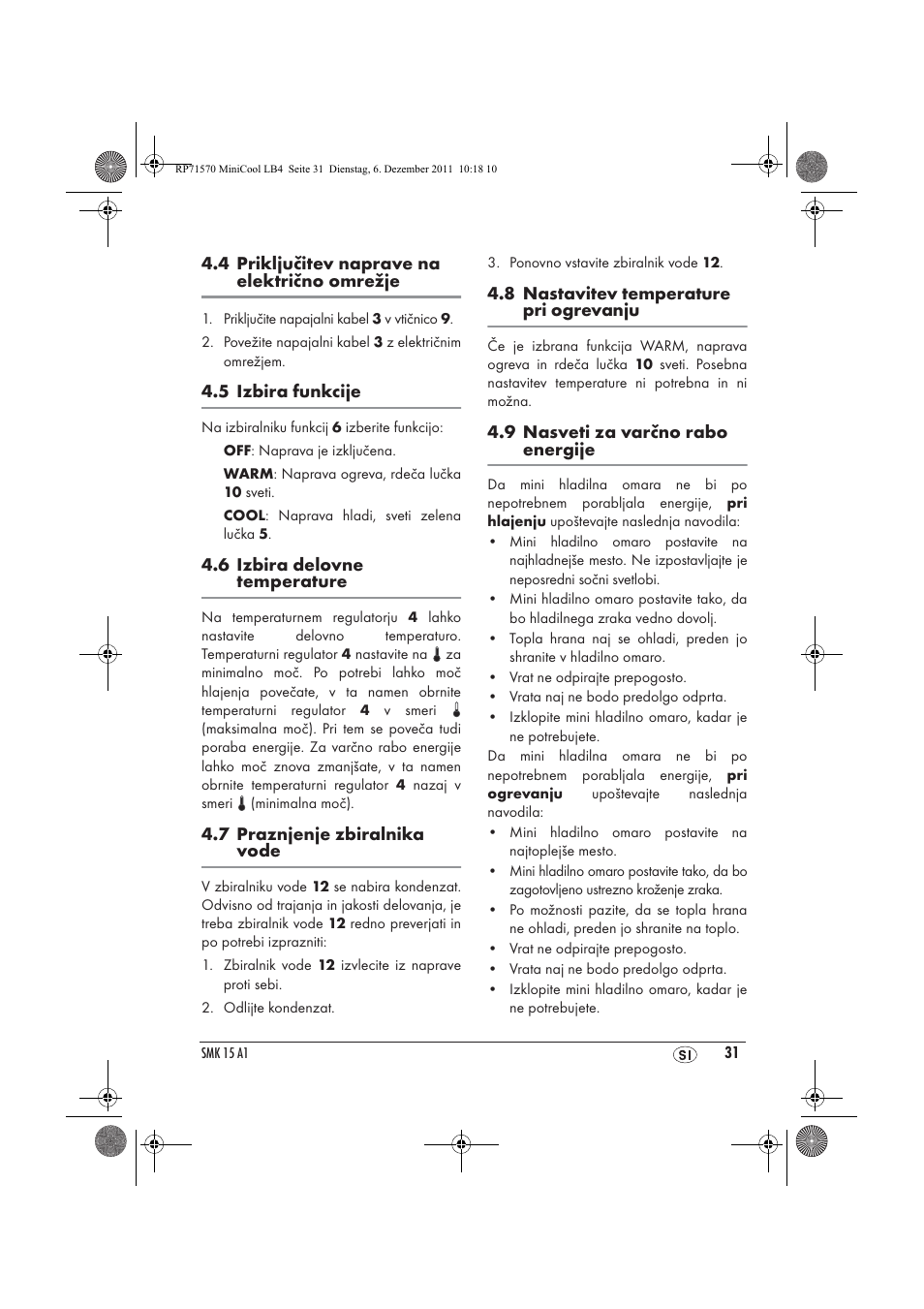 Silvercrest SMK 15 A1 User Manual | Page 33 / 62