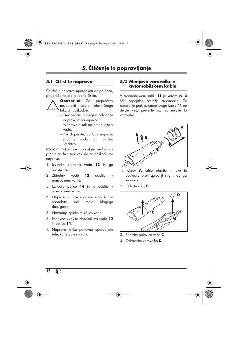 Čiščenje in popravljanje | Silvercrest SMK 15 A1 User Manual | Page 34 / 62