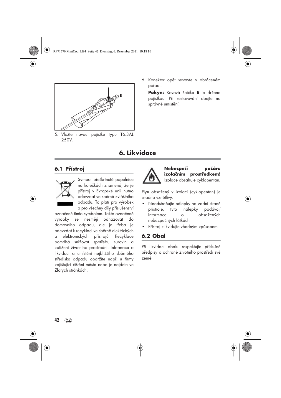 Likvidace | Silvercrest SMK 15 A1 User Manual | Page 44 / 62