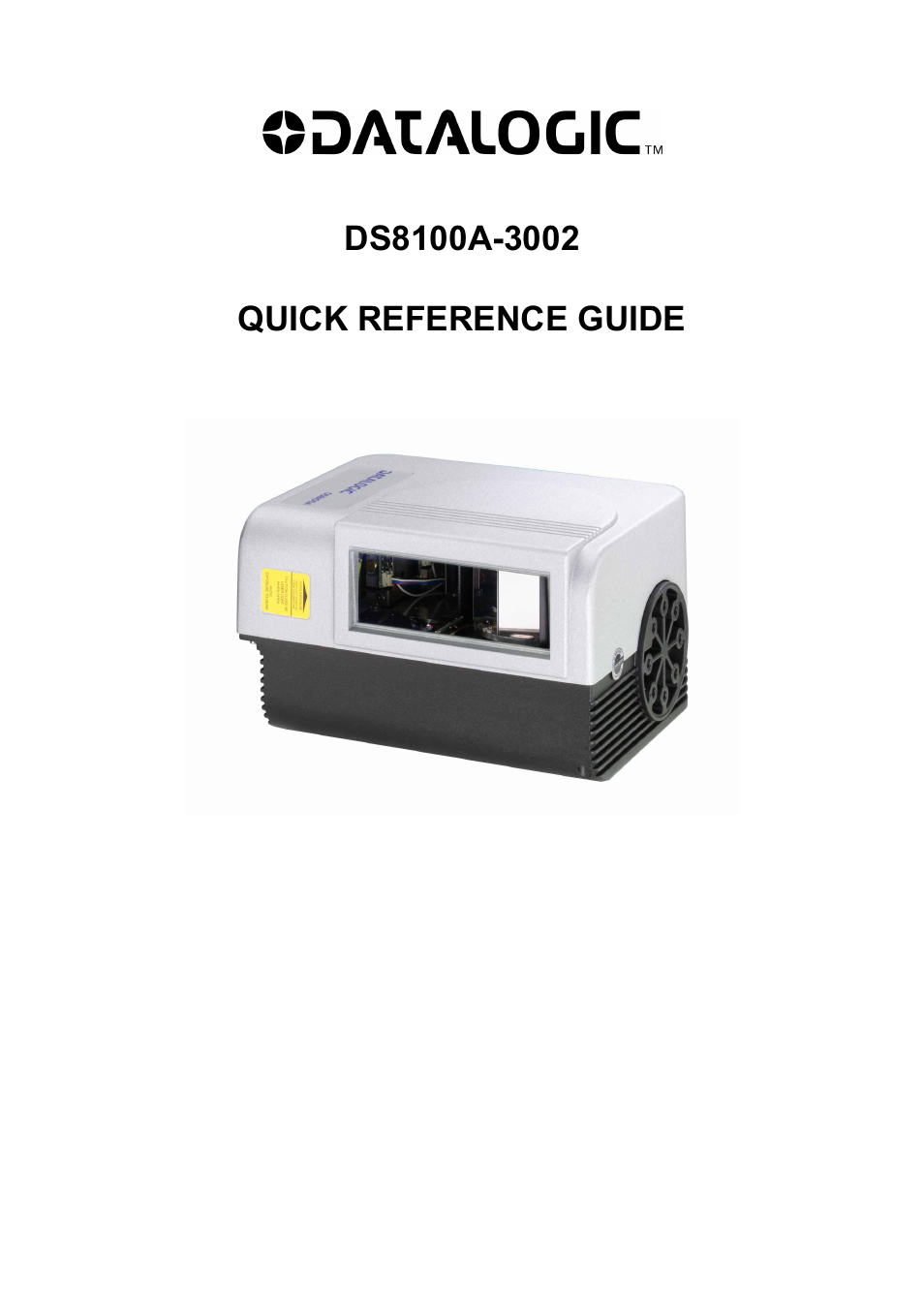 Datalogic Scanning DS8100A-3002 User Manual | 11 pages