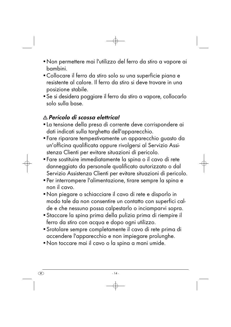 Pericolo di scossa elettrica | Silvercrest SDB 2200 C1 User Manual | Page 17 / 54