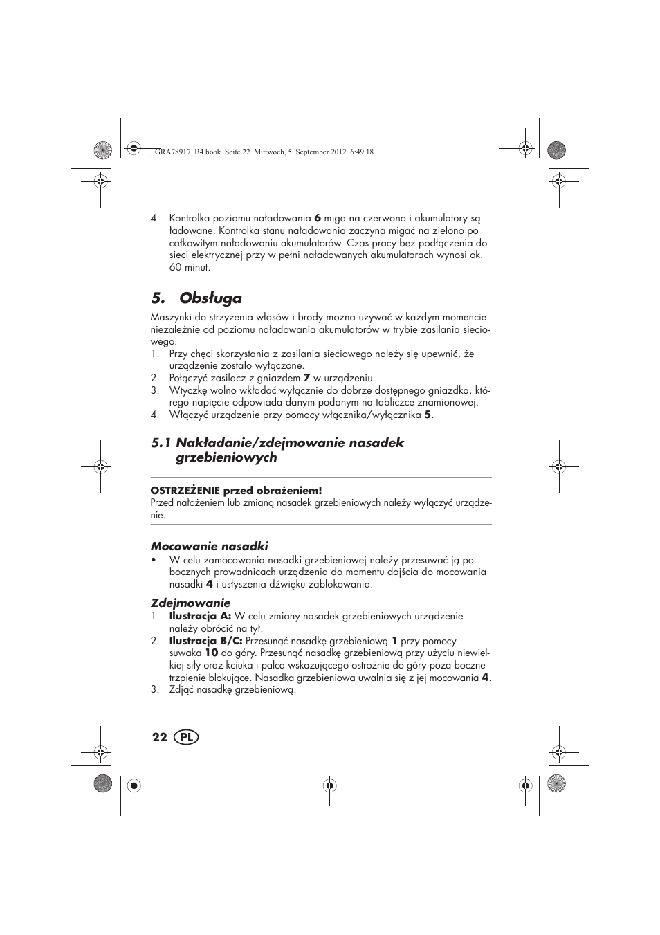 Obsuga | Silvercrest SHBS 600 A1 User Manual | Page 24 / 104