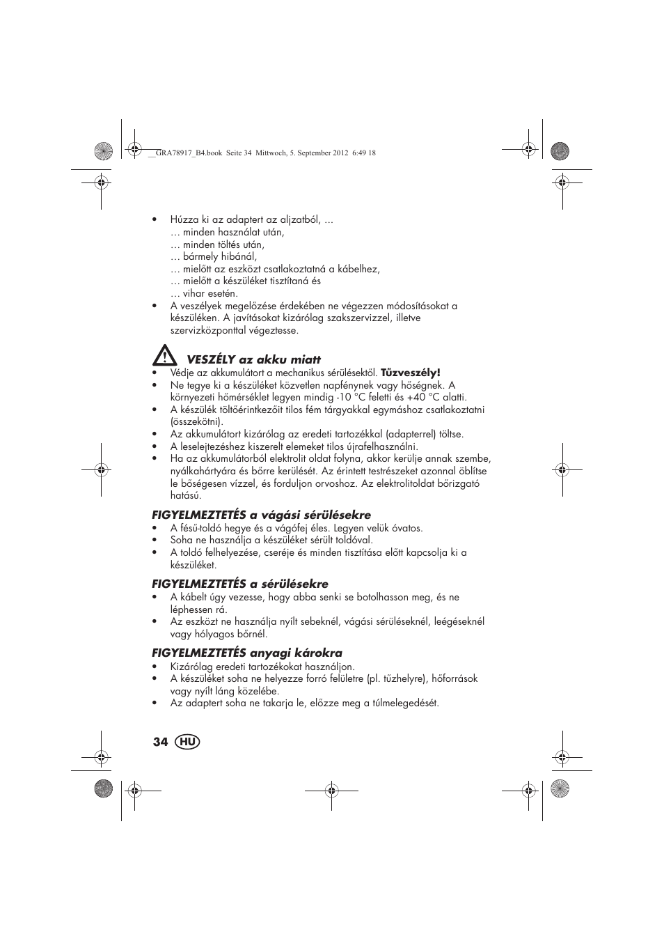 Silvercrest SHBS 600 A1 User Manual | Page 36 / 104
