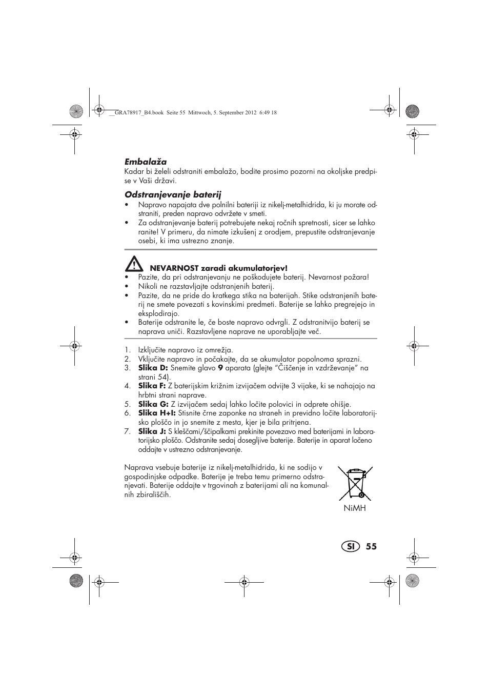 Silvercrest SHBS 600 A1 User Manual | Page 57 / 104