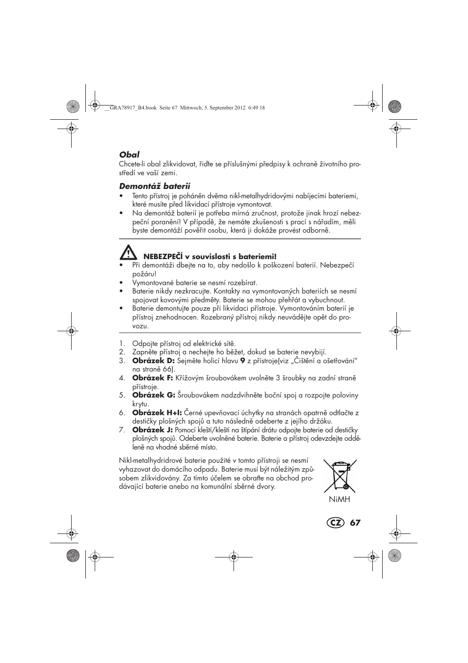 Silvercrest SHBS 600 A1 User Manual | Page 69 / 104