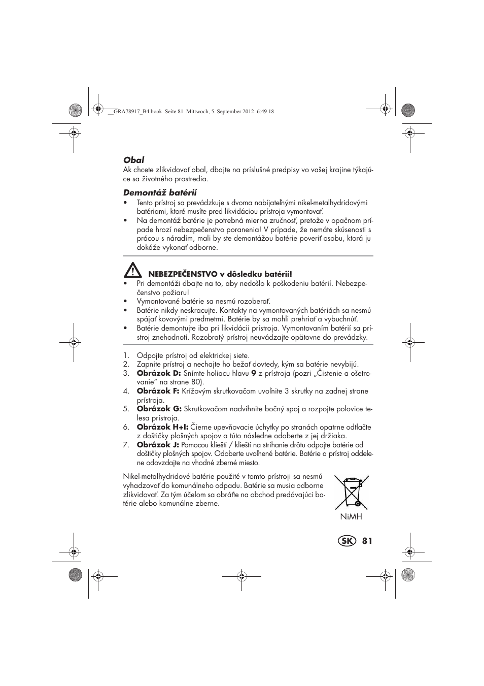 Silvercrest SHBS 600 A1 User Manual | Page 83 / 104