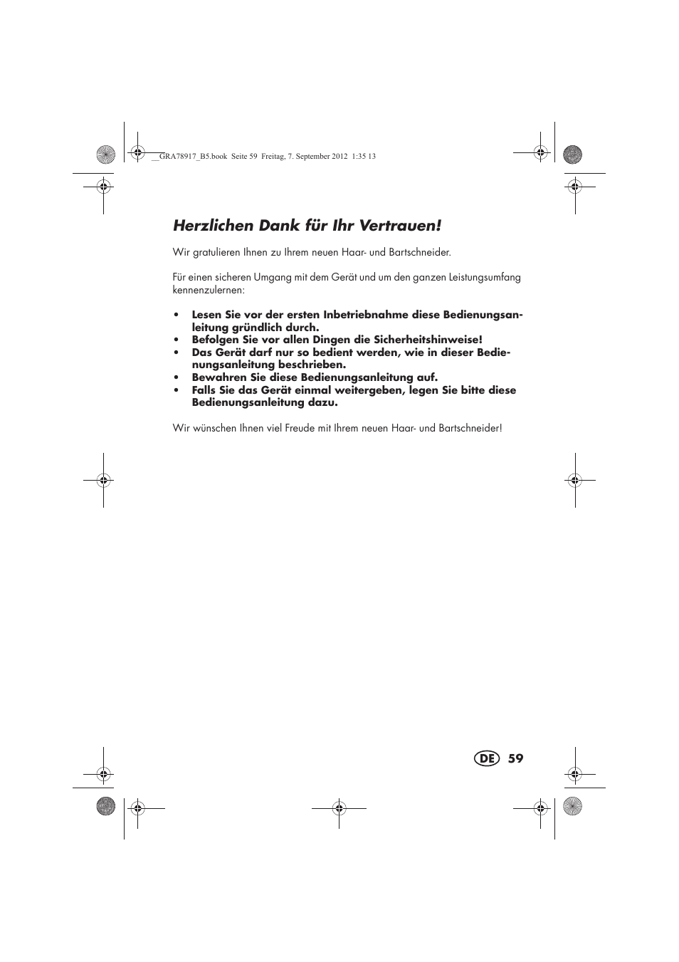 Herzlichen dank für ihr vertrauen | Silvercrest SHBS 600 A1 User Manual | Page 61 / 76