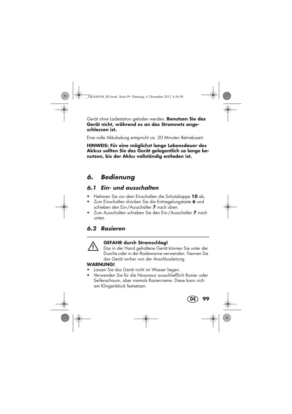 Bedienung | Silvercrest SDR 1000 A1 User Manual | Page 101 / 116