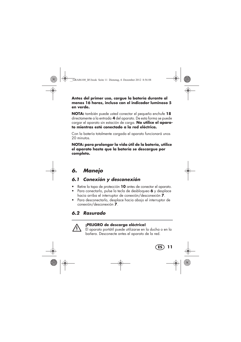 Manejo | Silvercrest SDR 1000 A1 User Manual | Page 13 / 116