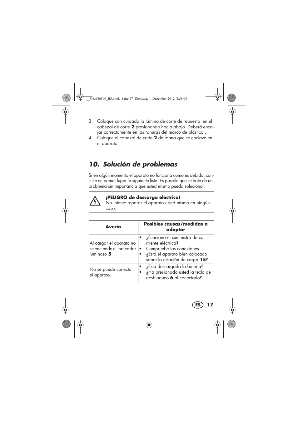Solución de problemas | Silvercrest SDR 1000 A1 User Manual | Page 19 / 116