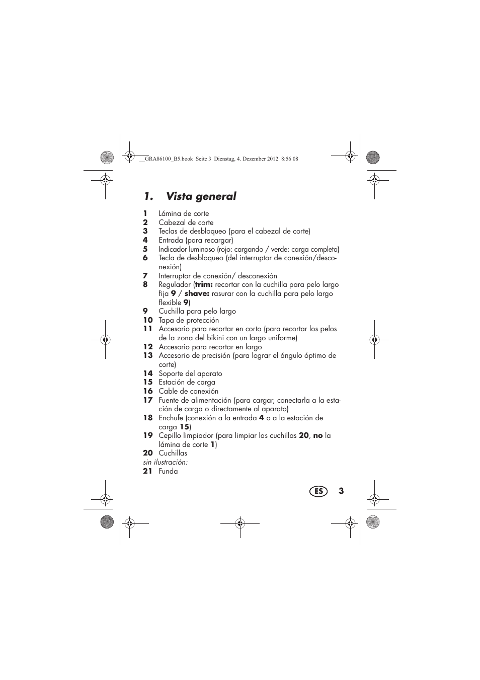 Vista general | Silvercrest SDR 1000 A1 User Manual | Page 5 / 116