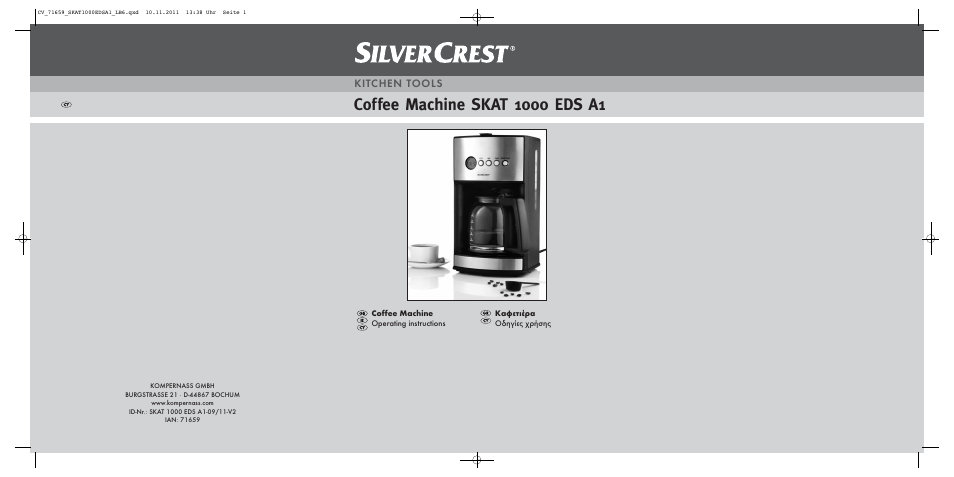 Silvercrest SKAT 1000 EDS A1 User Manual | 15 pages