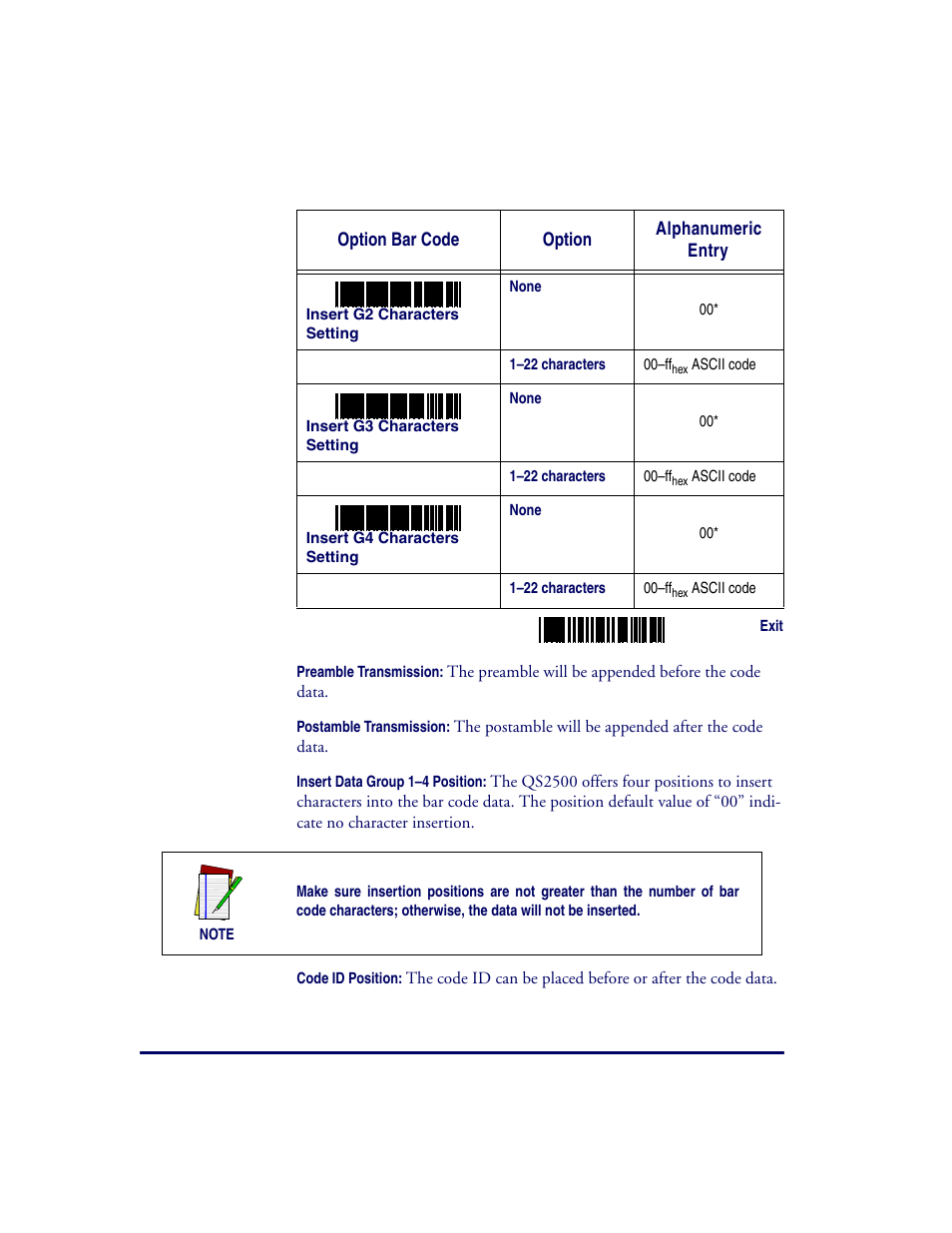 Datalogic Scanning QUICKSCAN QS2500 User Manual | Page 28 / 76