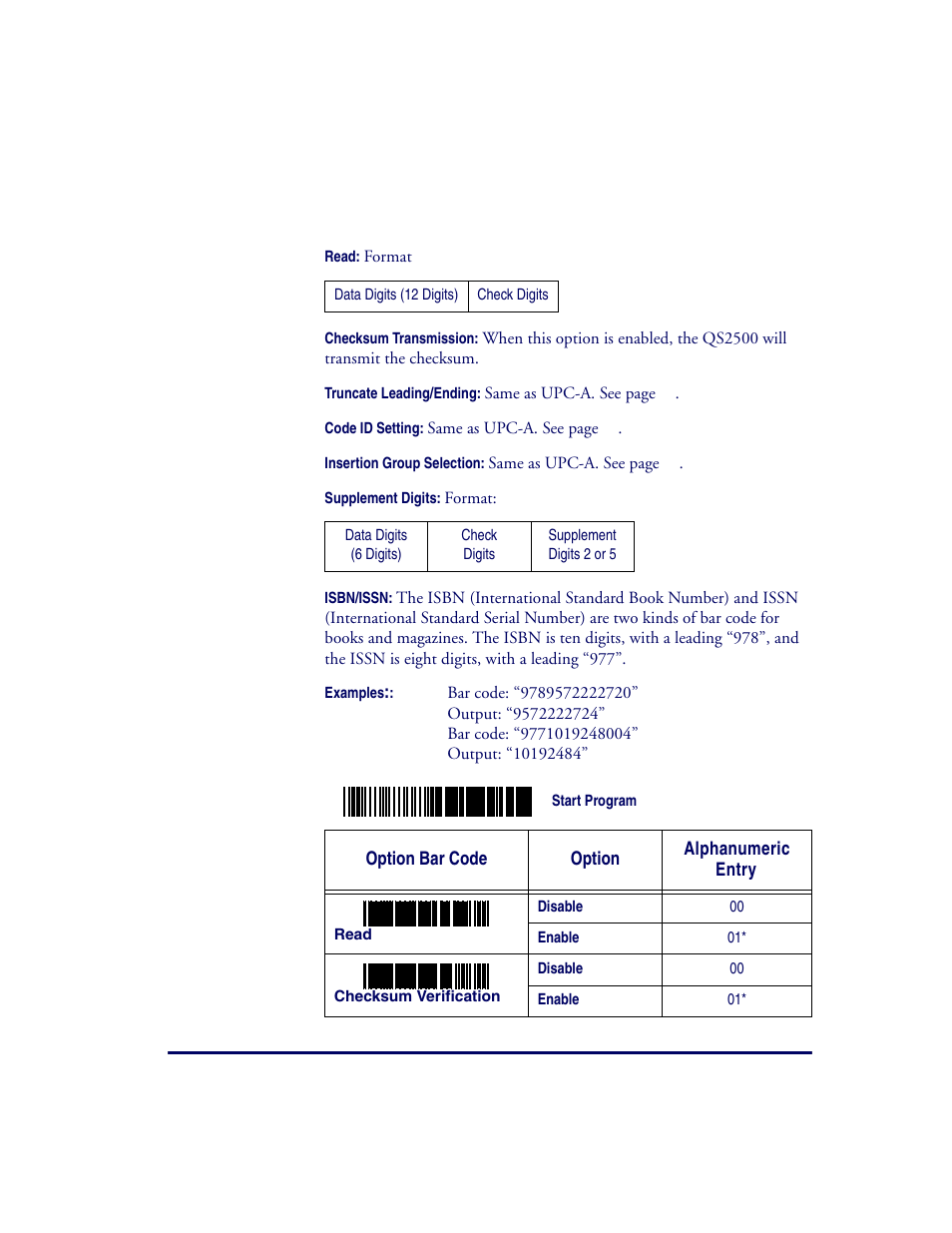 Ean-13 | Datalogic Scanning QUICKSCAN QS2500 User Manual | Page 35 / 76
