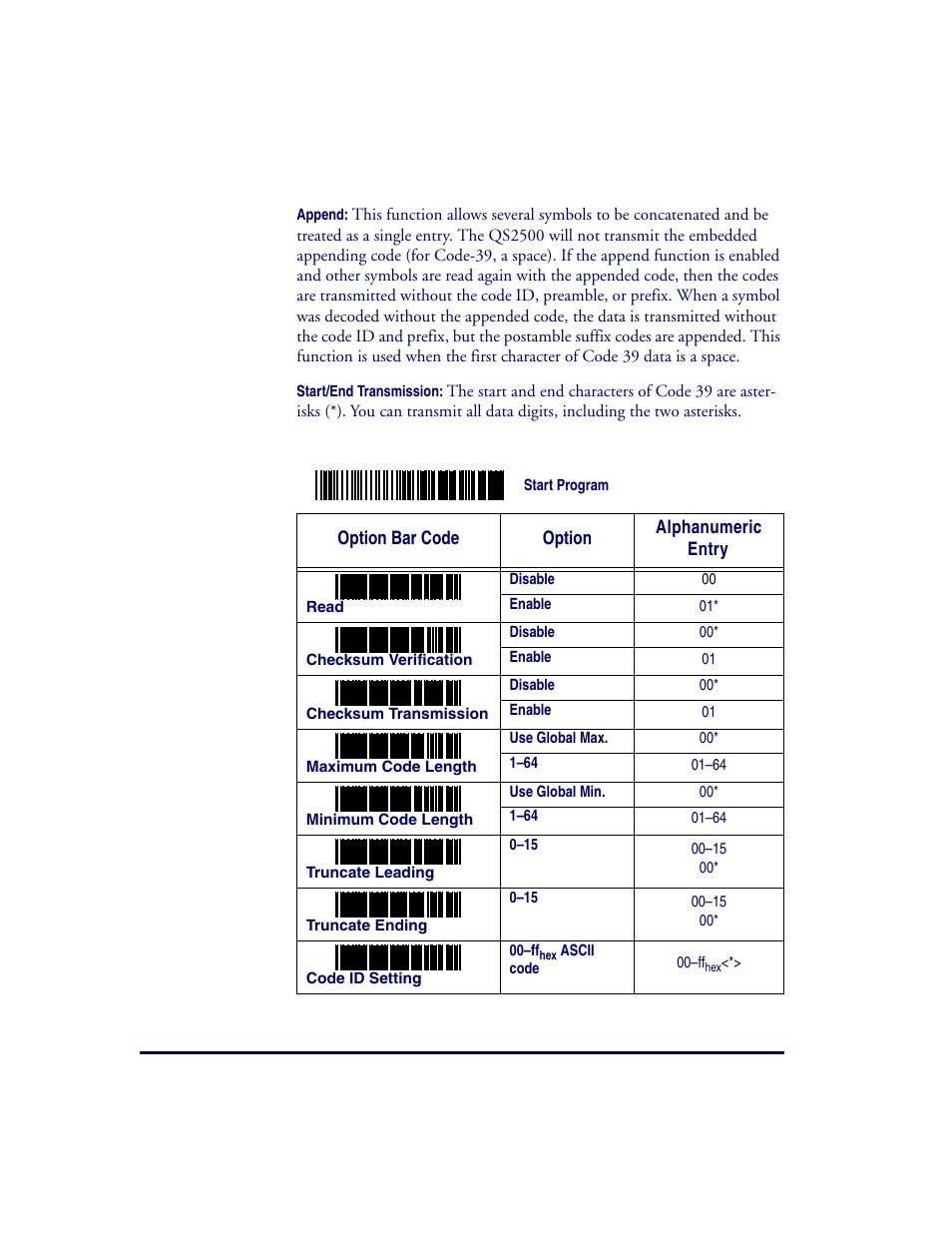 Datalogic Scanning QUICKSCAN QS2500 User Manual | Page 40 / 76