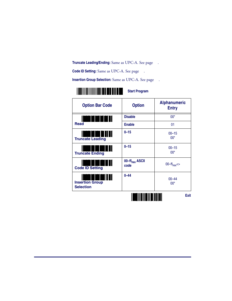 Code 16k | Datalogic Scanning QUICKSCAN QS2500 User Manual | Page 60 / 76