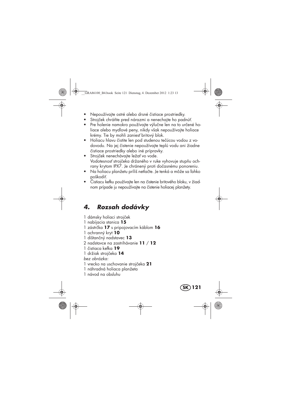 Rozsah dodávky | Silvercrest SDR 1000 A1 User Manual | Page 123 / 160