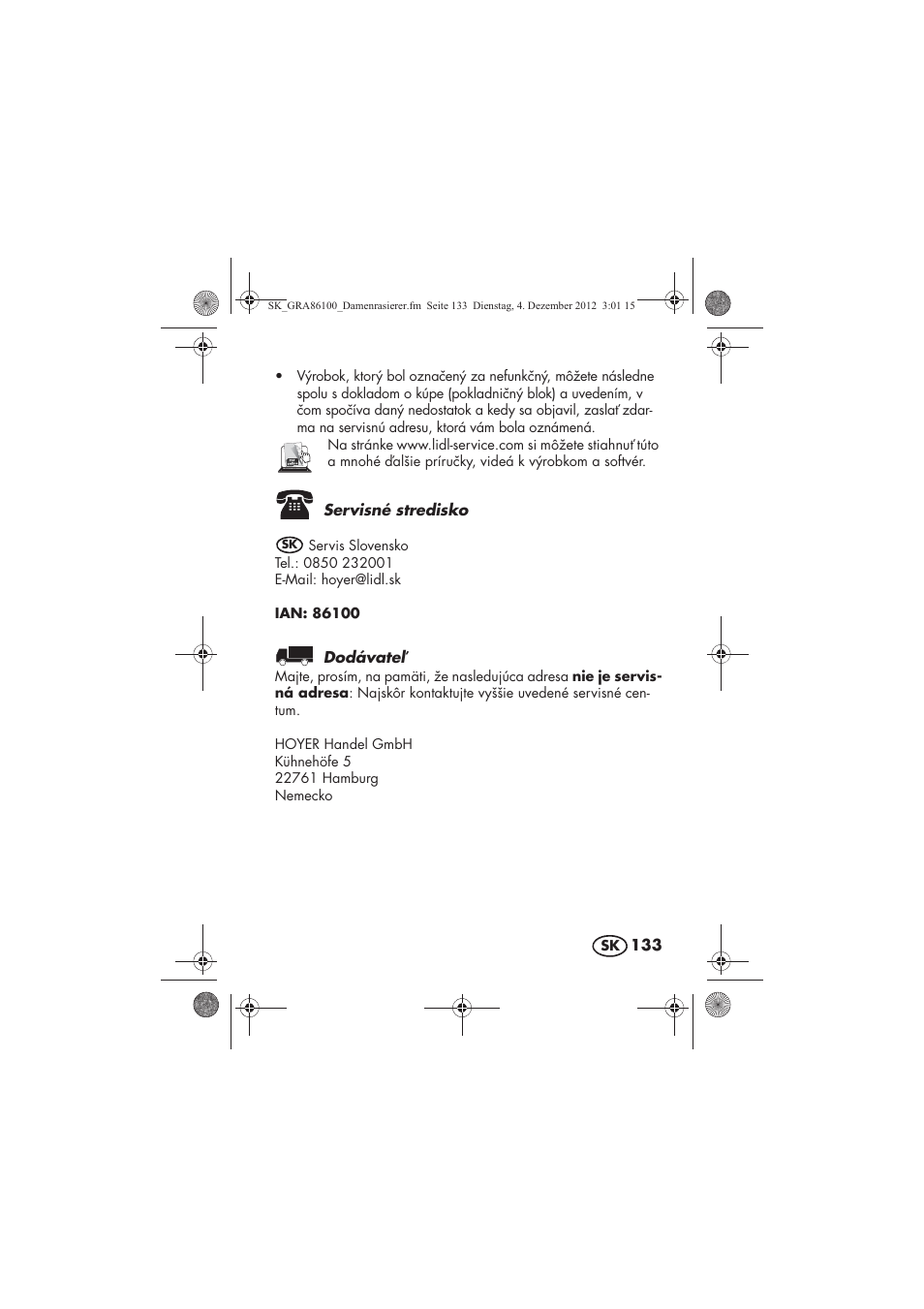Silvercrest SDR 1000 A1 User Manual | Page 135 / 160