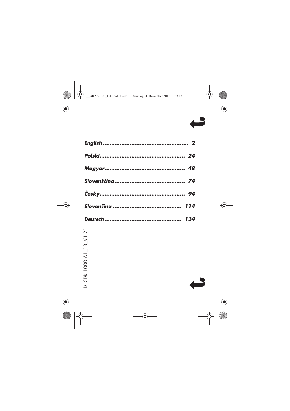 Silvercrest SDR 1000 A1 User Manual | Page 2 / 160