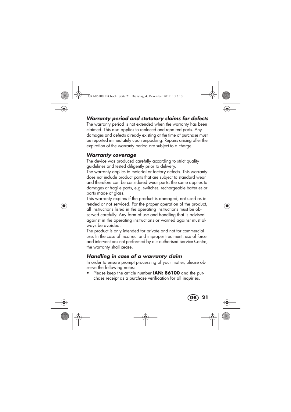 Silvercrest SDR 1000 A1 User Manual | Page 23 / 160